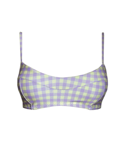 BRALETTE TOP - Gingham Lilac