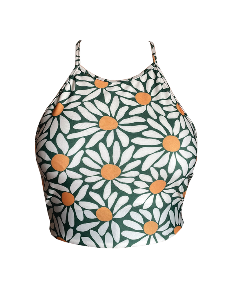 CROPPED HIGH NECK TOP - Daisy