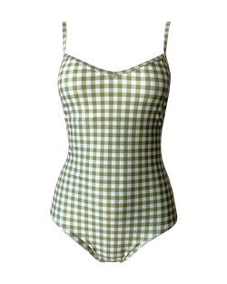Ella One Piece - Gingham Olive