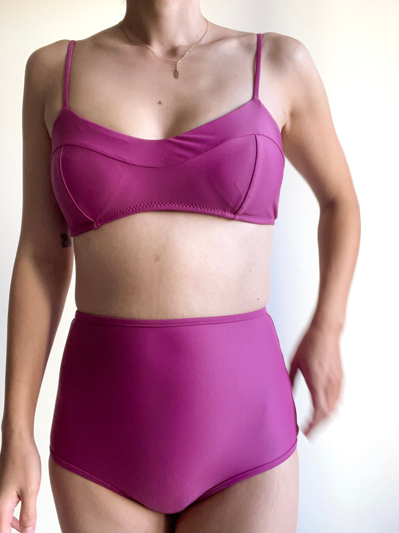 BRALETTE TOP - Mulberry