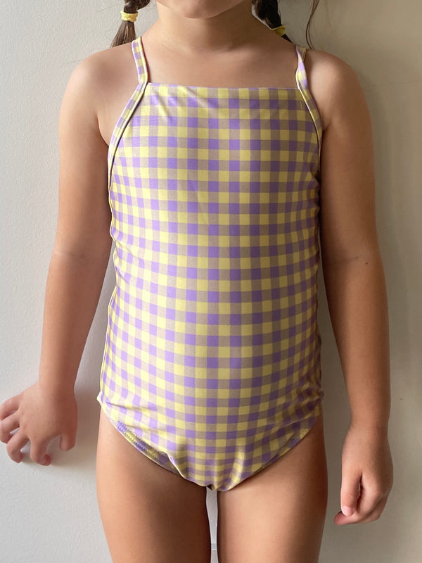 MINI POSY ONE PIECE - Gingham Lilac