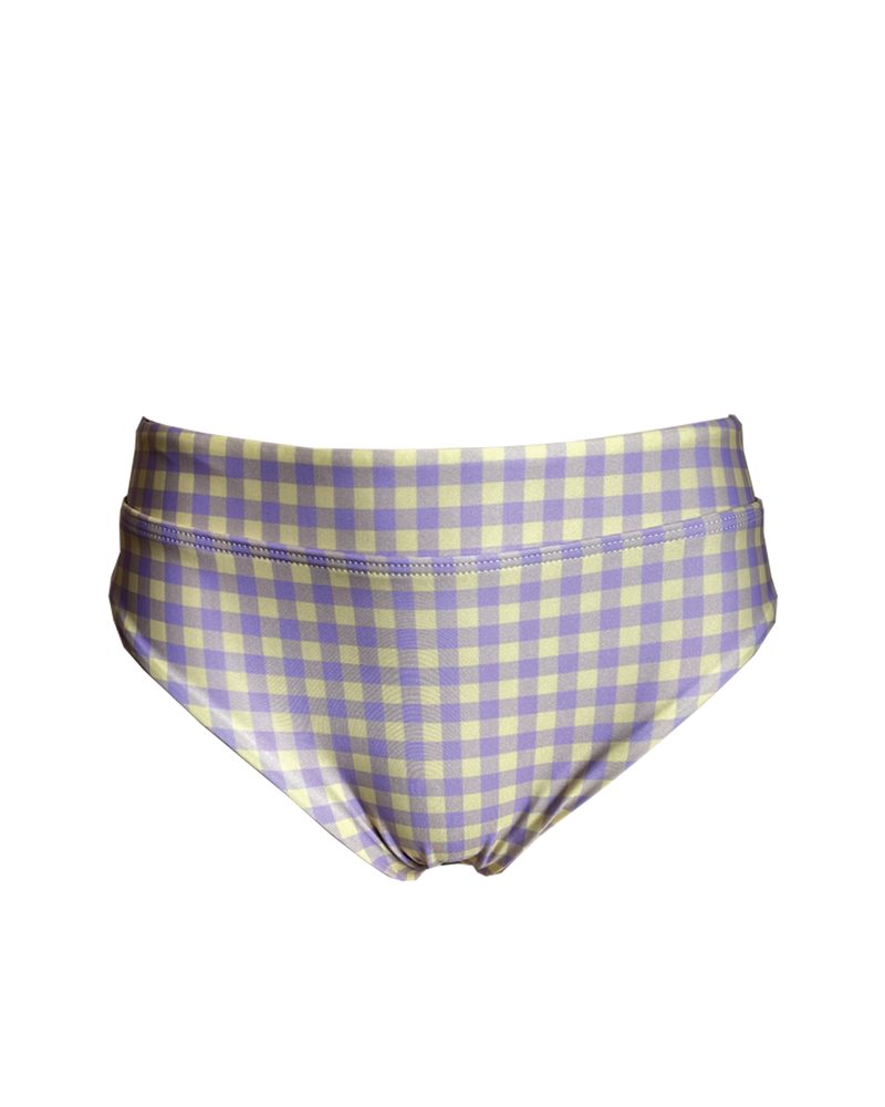 MIDI LINE BOTTOM - Gingham Lilac