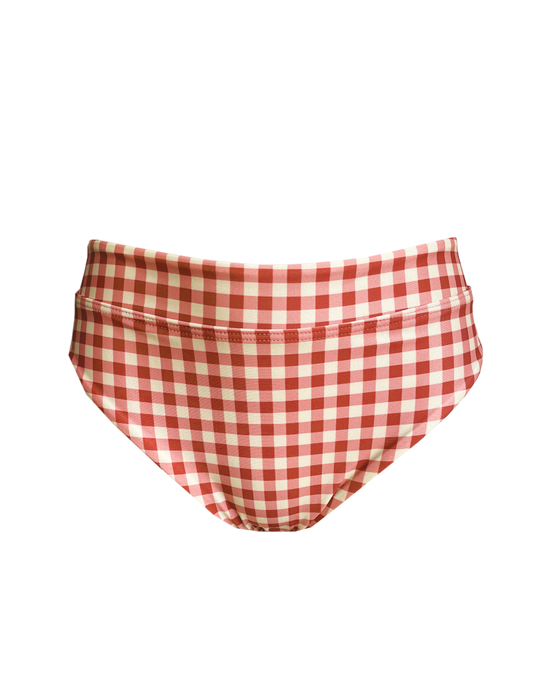 MIDI LINE BOTTOM - Gingham Paprika