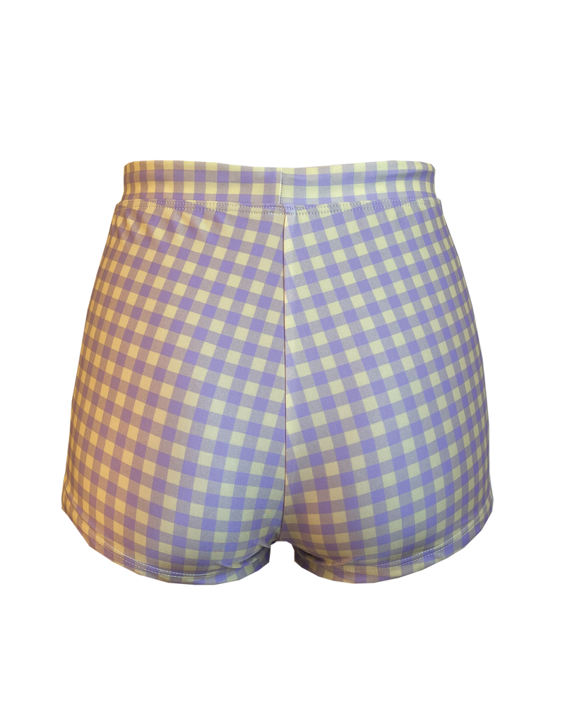 SHORTIE BOTTOM - Gingam Lilac