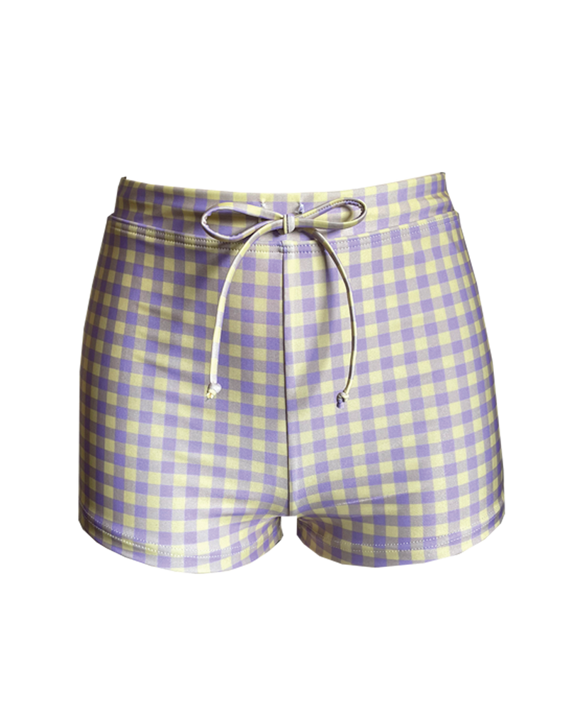 SHORTIE BOTTOM - Gingam Lilac