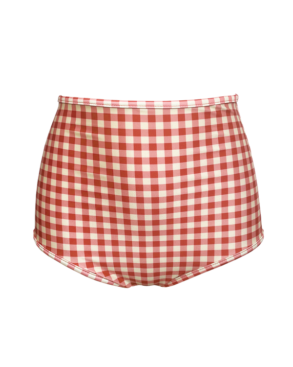 HIGH WAIST BOTTOM - Gingham Paprika